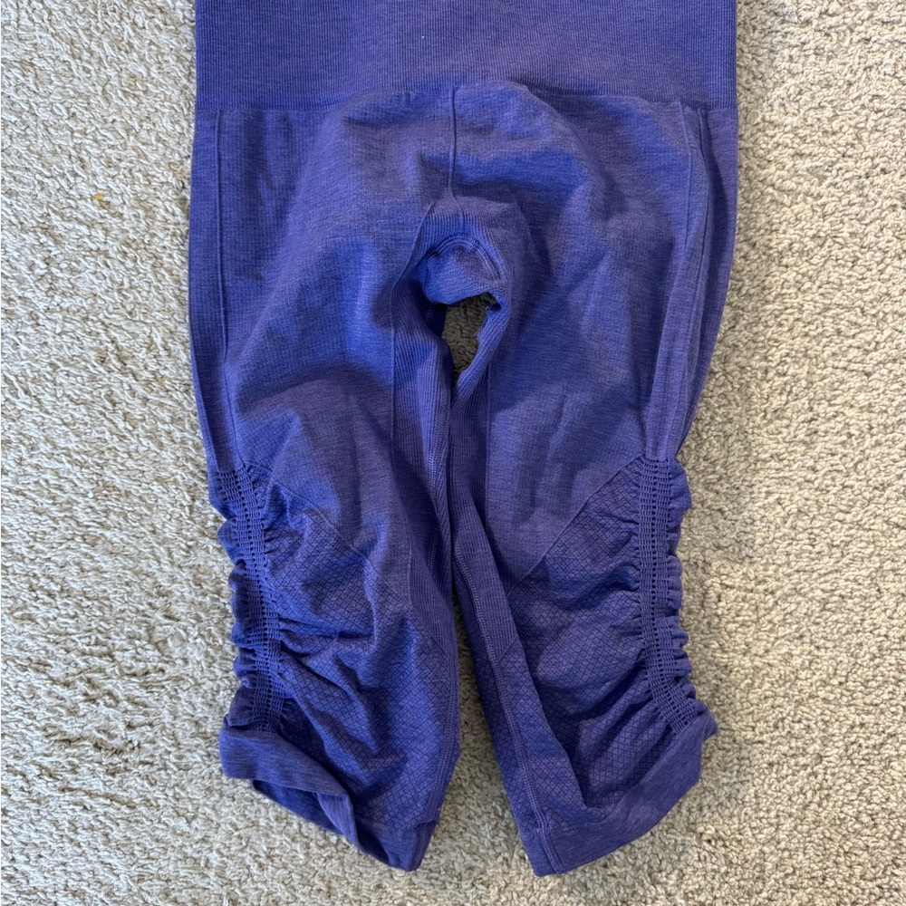 Purple Ruched Leggings